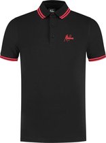 Malelions Din Polo - Black/Neon Red