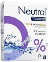 Neutral 0% Kleur Parfumvrij Waspoeder - 45 wasbeurten - 3 kg - Wasmiddel