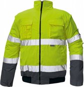 CRV Clovelly Signalisatie Pilot Jas 03010071 - Fluo Geel/Marine - M