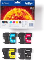 BROTHER LC-980VALBP inktcartridges - Originele Brother cartridges - Zwart / Cyaan / Magenta / Geel