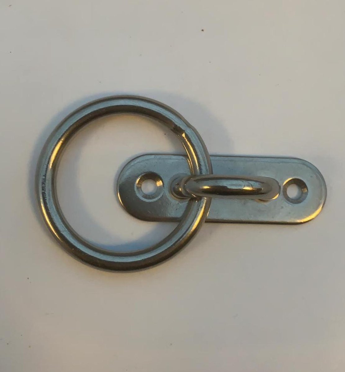 Aanlegring 8 mm. RVS-A2. deltafix. Dek-oog.