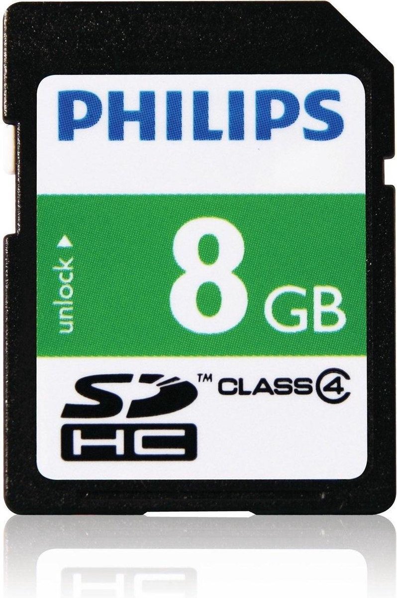 Philips SD-kaart - 8GB - SD Card - Class 4 | bol.com
