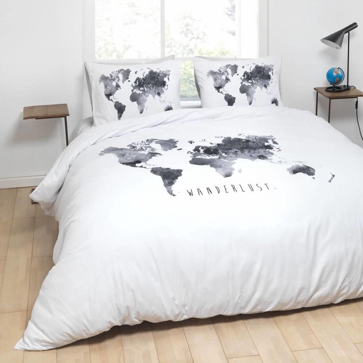 Wereldkaart dekbedovertrek topografische kaart van de wereld beddengoed set kinderen jongens meisjes oceanen bergen decor dekbedovertrek blauw groen dekbedovertrek kamer decor 2 stuks eenpersoons