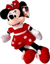 Walt Disney Cartoon: Minnie Mouse Knuffel Groot (40 cm) | Pluche | Speelgoed voor Kinderen | Mickey Mouse Clubhouse | 40 cm - Rood