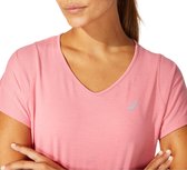 Asics V-Neck SS Top Hardloopshirt Women Peach Petal - S