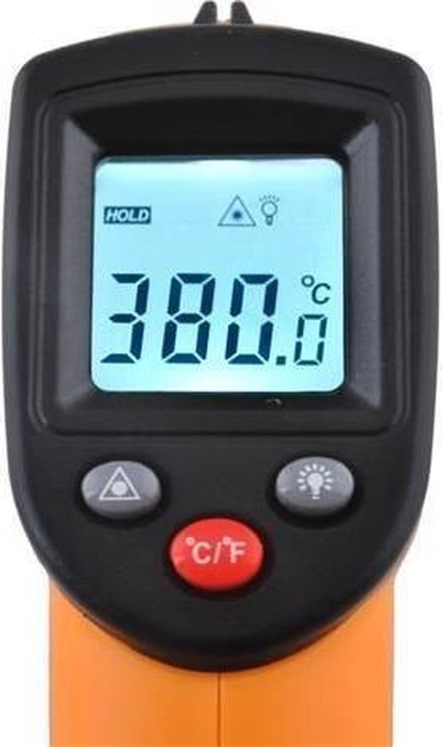 Thermomètre infrarouge numérique - Zwart / Oranje | bol