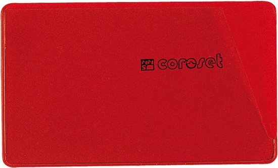 Coroset magnetische etikethouder, 100/VE, 120x40mm,  rood