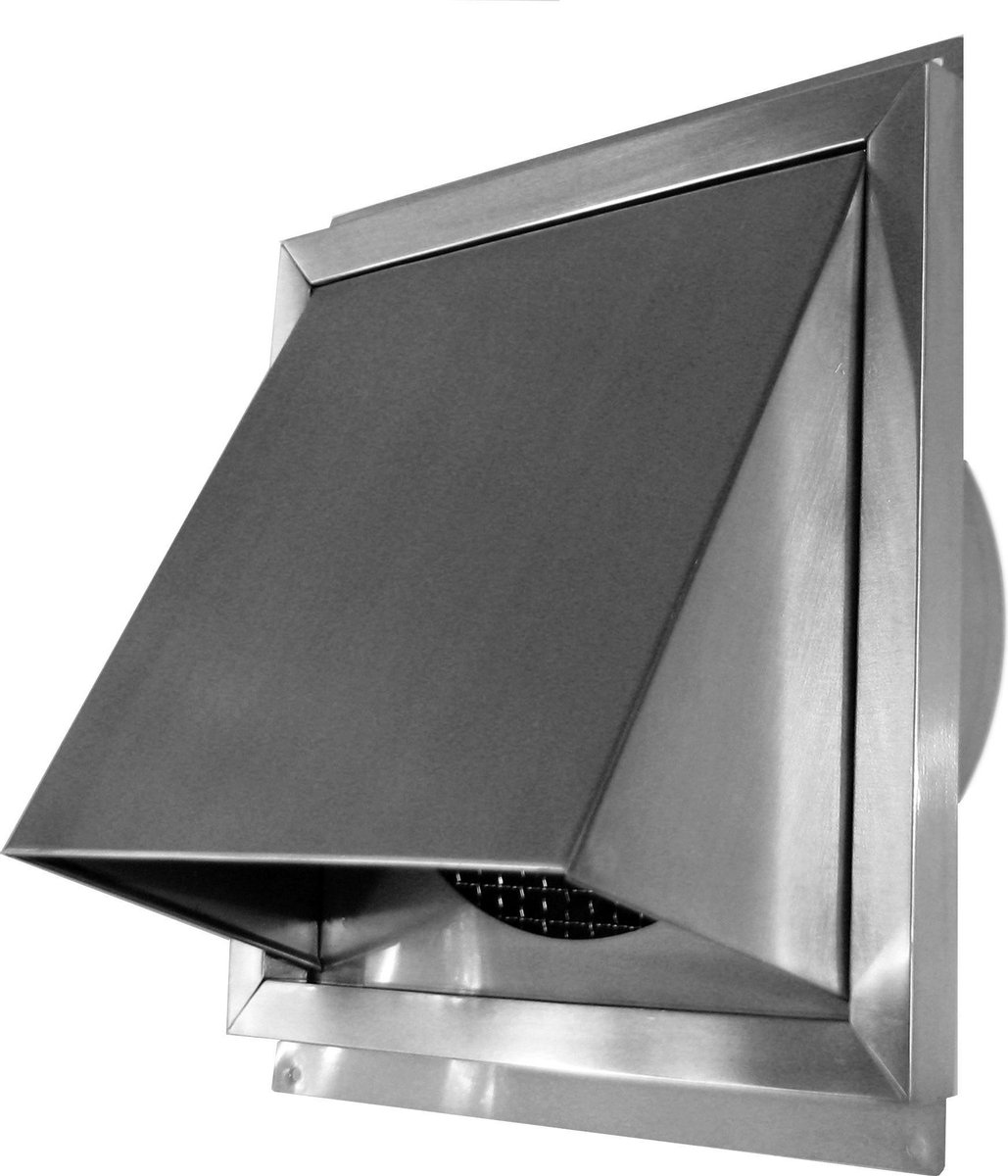 Paneir Airdesigns - RVS WTW-rooster Ø 160 mm - afvoer & toevoer - geborsteld RVS