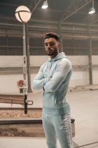 Malelions Sport Striker Trackpants - Light Blue/White - XL