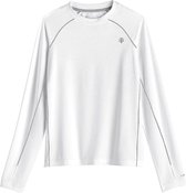 Coolibar - UV Sportshirt voor kinderen - Longsleeve - Agility - Wit - maat M (122-134cm)