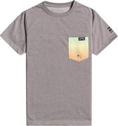 Billabong - UV Zwemshirt voor jongens - Korte mouw - Team Pocket - Grijs - maat 146-152cm