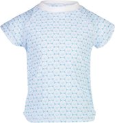 Snapper Rock - UV Zwemshirt voor meisjes - Oceania Sustainable - Blauw/Wit - maat 98-104cm