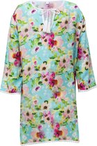 Snapper Rock - Tuniek voor meisjes - Watercolor Floral - Blauw/Roze - maat 128-134cm