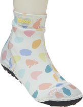 Duukies - Meisjes UV-strandsokken - Paint Yellow Orange - Multicolor - maat 22-23EU