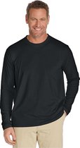 Coolibar UV shirt Heren lange mouwen - Zwart - Maat S