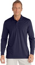 Coolibar UV poloshirt lange mouwen Heren - Donkerblauw - Maat L