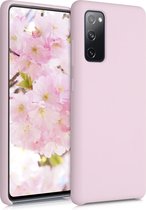 kwmobile telefoonhoesje voor Samsung Galaxy S20 FE - Hoesje met siliconen coating - Smartphone case in mat oudroze