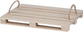 Cosy & Trendy Plank - Pallet - 40x30xh3,5cm - Natuur - Hout - (set van 4)  en Yourkitchen E-kookboek Heerlijke Smulrecepten