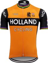 Retro wielershirt Holland cycling maat S