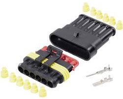 TE Connectivity 30S007 Superseal set AMP-Superseal 1.5mm Series Totaal aantal polen: 6 Rastermaat: 6 mm Inhoud: 1 set(s