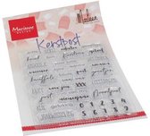 Marianne Design Clear stempel Nederlands Kerst post by Marleen