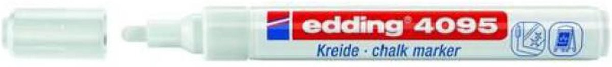 Krijtstift edding 4095 rond wit 2-3mm - 10 stuks - 10 stuks