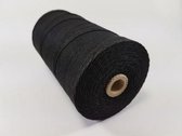Katoen Macramé touw spoel nr 16  +/- 1,5mm 500grs - zwart +/- 550mtr