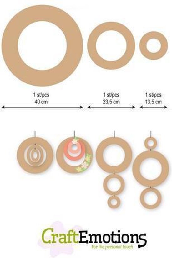 CraftEmotions ringen 40 23.5 - 13.5 centimeter x 6mm |