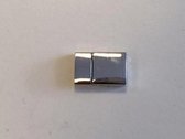 Magneetsluiting plat platinum 24x15 millimeter (gat 4x13mm) 1 Stuks