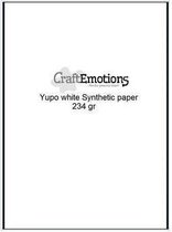 CraftEmotions Synthetisch papier - Yupo wit 50 vl A4 - BLUE 234 gr