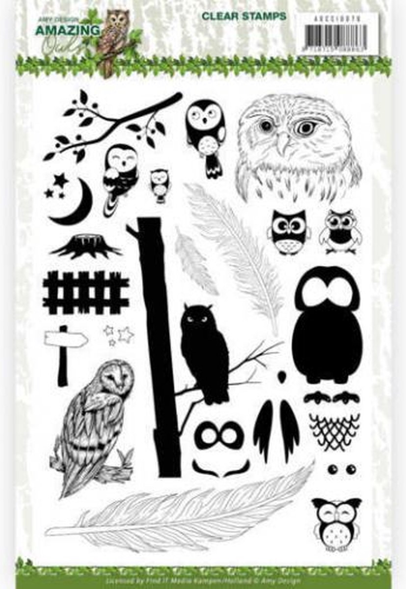 Clear Stamps - Amy Design - Amazing Owls