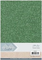 Card Deco Essentials Glitter Paper Forest Green