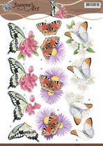3D knipvel Jeanine's Art - Butterflies