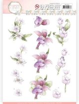 Lilac Mist - Flowers in Pastels 3D-PushOut Precious Marieke