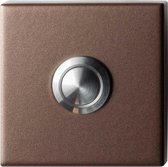 GPF9827.A2.1102 deurbel met RVS button vierkant 50x50x8 mm Bronze blend