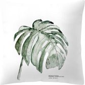 Kussenhoes Urban Jungle Monstera | Kussenhoes Botanisch | 45 x 45 cm