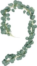 WiseGoods Luxe Eucalyptus Slinger - Siertakken - Kunstplanten - Tafel Decoratie - Kunstplant - Bruiloft - Feestversiering - 2 M