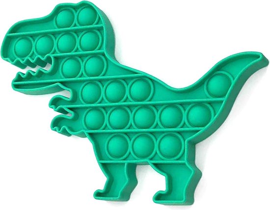 bol.com | Dielay - Pop It - Fidget Toy - 12,5 cm - Groen Dino