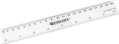 Liniaal Westcott 20cm kunststof cm/inch verdeling