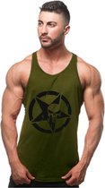 Tank top - fitness - bodybuilding - stringer - punisher - medium - men