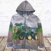 Vest met John Deere trekker h095 -s&C-110/116-Jongens vest