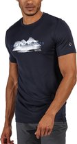 Regatta Fingal V Shirt  T-shirt - Mannen - navy/wit