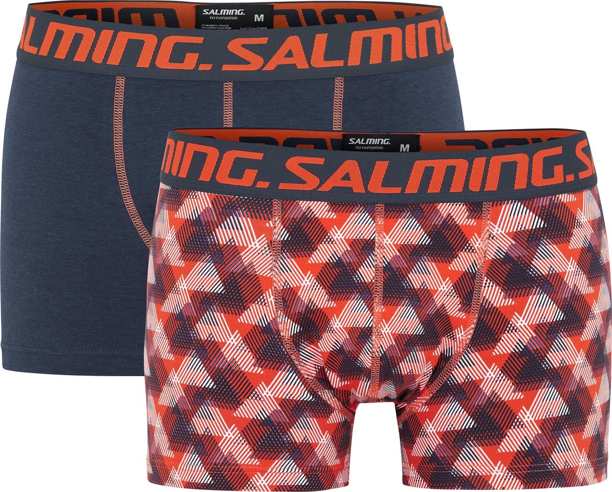 De beste boxershorts - Salming- boxershort heren- maat XL- 2 stuks- rood/blauw- free
