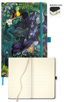 Castelli notitieboek A5 - Milano - Eden medium - ontworpen en gemaakt in Italië - 240 pagina's - gelinieerd - leeslint - opberg vak - 21 x 13 x 1.5 cm - lelie