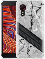 Hoesje Geschikt voor Samsung Galaxy Xcover 5 - Marble Wood