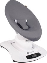 Ukje Wipstoelhoes geschikt voor 4Moms Mamaroo 4 Wipstoel - Hoes met Waterdichte Voering ter Bescherming van je Stoel - Perfecte Pasvorm - Makkelijk Wasbaar - Zacht Katoen - Grijs Wafelstof