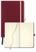 Castelli notitieboek A5 - Milano - Tuscon medium - ontworpen en gemaakt in Italië - 240 pagina's - gelinieerd - leeslint - opberg vak - 21 x 13 x 1.5 cm - zwarte kersen