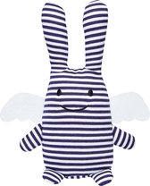 Ange Lapin Doudou met Rammelaar - Sailor 20Cm  Nostalgische Franse Luxe