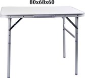 Klaptafel - inklapbare tafel – 80x68x60 – campingtafel - lichtgewicht