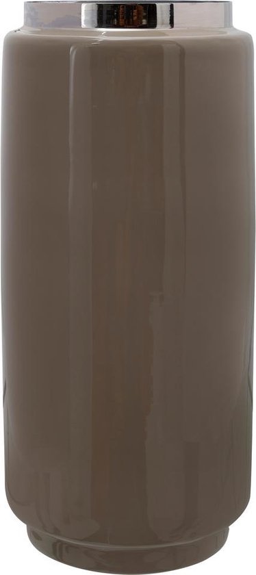 Vaas Art Deco 525 Donker Paars / Goud Stijlvolle Container Met Een Gemarkeerde Rand Een Breed Scala Aan Decoratiemogelijkheden Inclusief Interne Afdichting